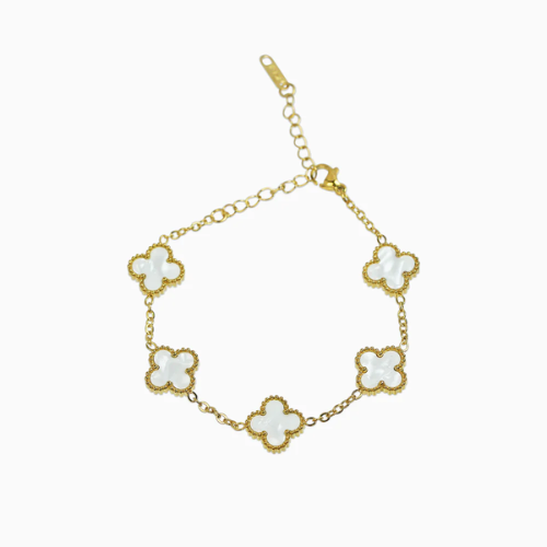 Pulsera de Trébol Rosa